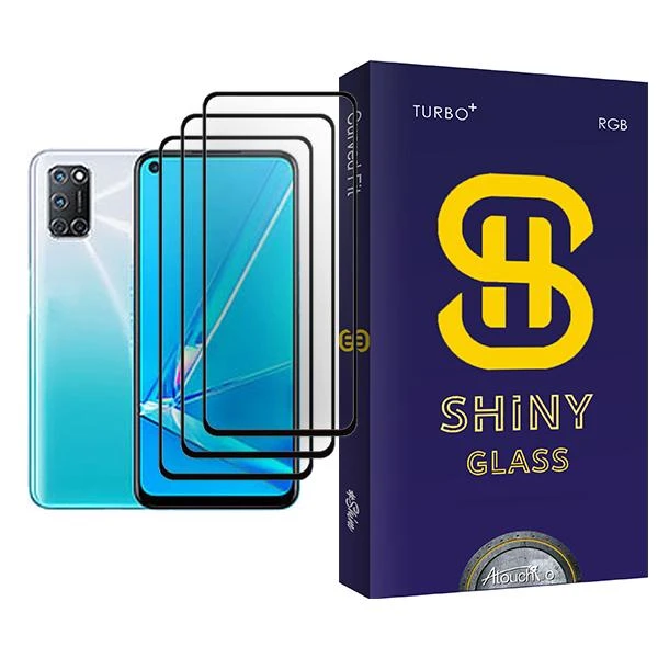 محافظ صفحه نمایش آتوچبو مدل Shiny Glass MIX003 مناسب برای گوشی موبایل اوپو A92 بسته سه عددی