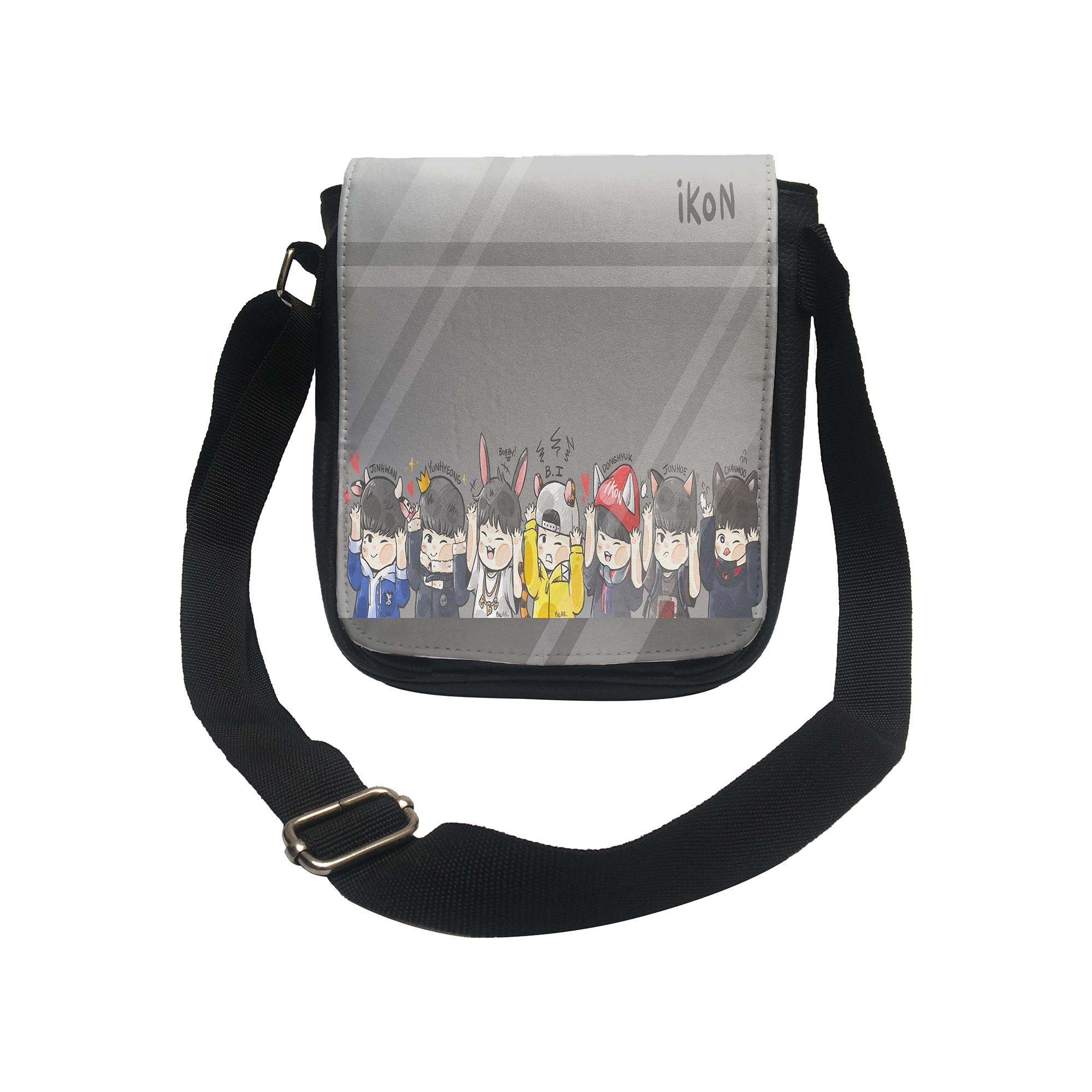 کیف دوشی دخترانه طرح bts کد d106