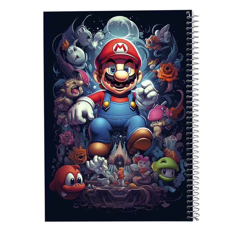 دفتر ژورنال نویسی 50 برگ مدوپد مدل نقطه ای طرح سوپرماریو super mario کد DF2972