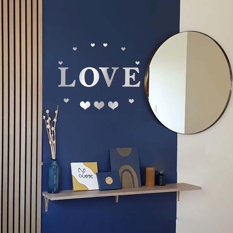 آینه پلکسی گلس مدل LOVE طرح فروردین