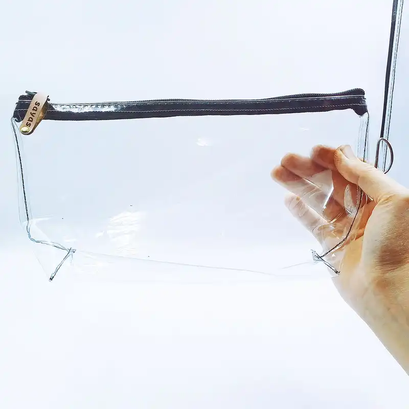 کیف لوازم آرایش زنانه مدل شفاف sayas G1234 بسته 4 عددی