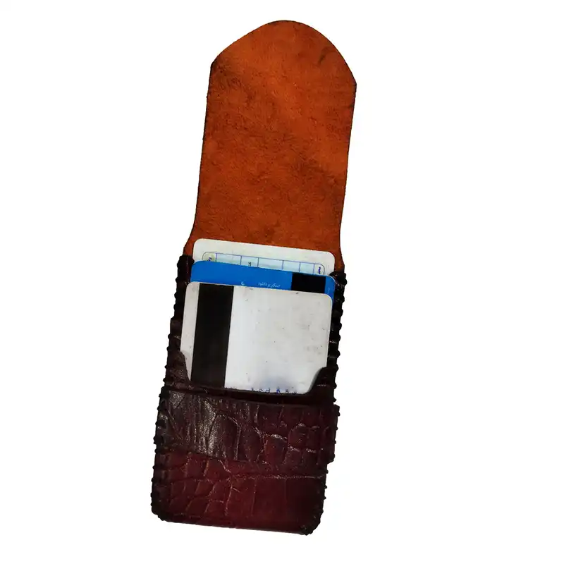 جاکارتی چرمی مدل R10 به همراه جاکلیدی