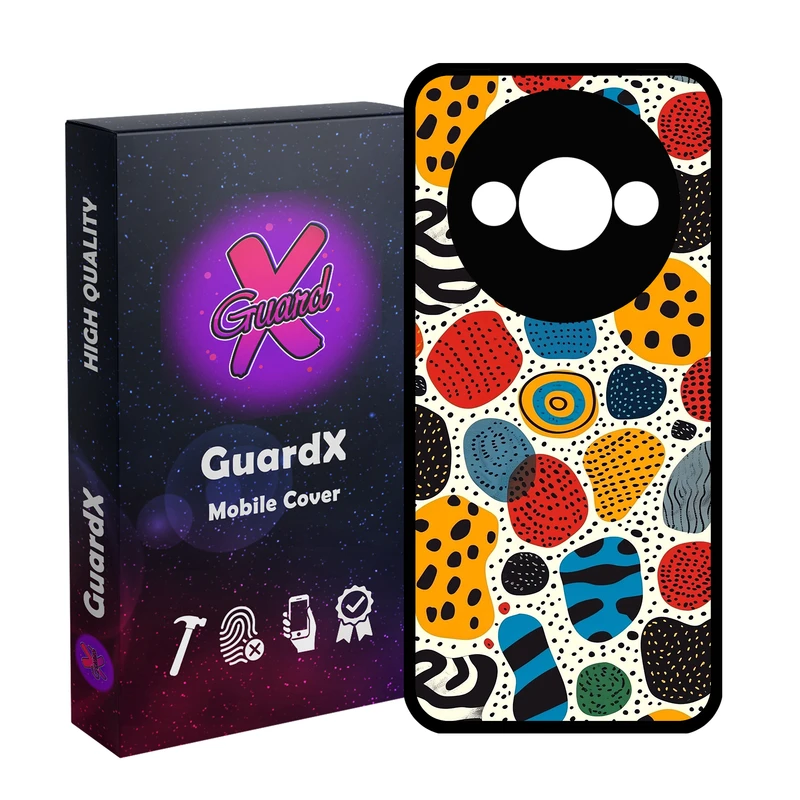 کاور گارد ایکس طرح رنگی مدل Glass10800 مناسب برای گوشی موبایل شیائومی Redmi A3 4G/ A3X 4G/ Poco C61