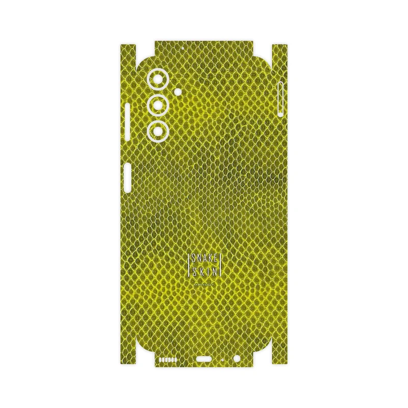 برچسب پوششی ماهوت مدل Yellow Snake Skin-FullSkin مناسب برای گوشی موبایل سامسونگ Galaxy A14