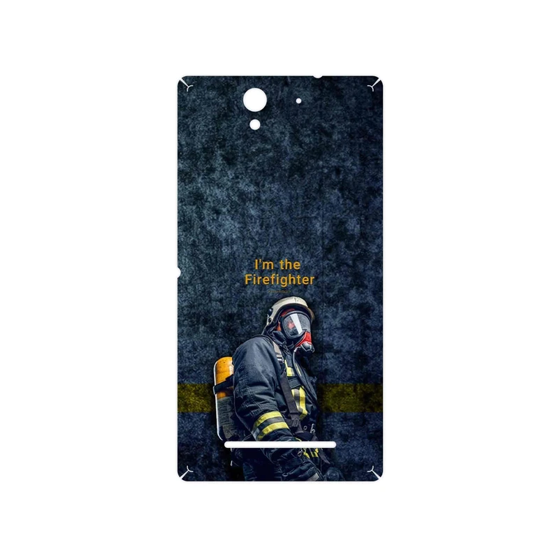 برچسب پوششی ماهوت مدل Firefighter مناسب برای گوشی موبایل سونی Xperia C3 Dual