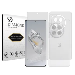 Diamond Tough model transparent screen protector suitable for OnePlus 12 mobile phone along with the back protector