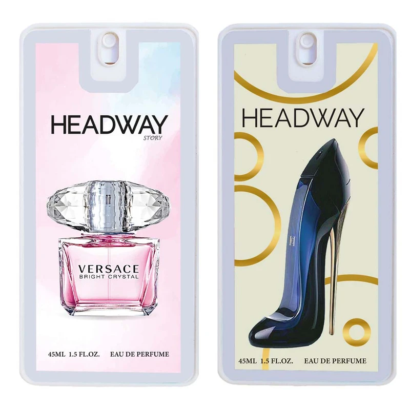 عطر جیبی زنانه هدوی مدل گود گرل و ورساچه برایت کریستال حجم 45 میلی لیتر مجموعه 2 عددی