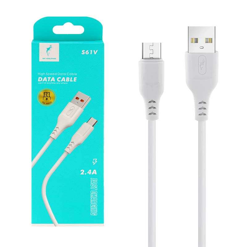کابل تبدیل usb به microusb اسکای دلفین مدل s61v طول 1 متر