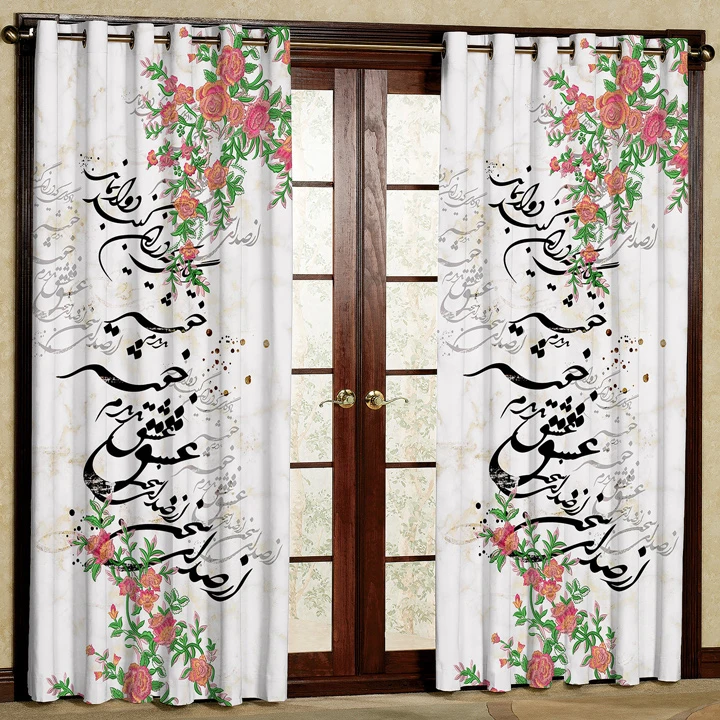 پرده پانچی کد 5153 سایز 280x140 سانتی متر 