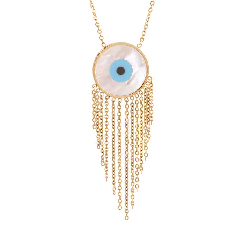 گردنبند زنانه مدل چشم نظر کد B3260 گردنبند زنانه مدل چشم نظر کد B3260