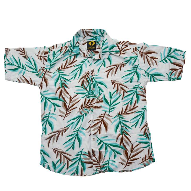 پیراهن آستین کوتاه مردانه مدل هاوایی جنتلمن
