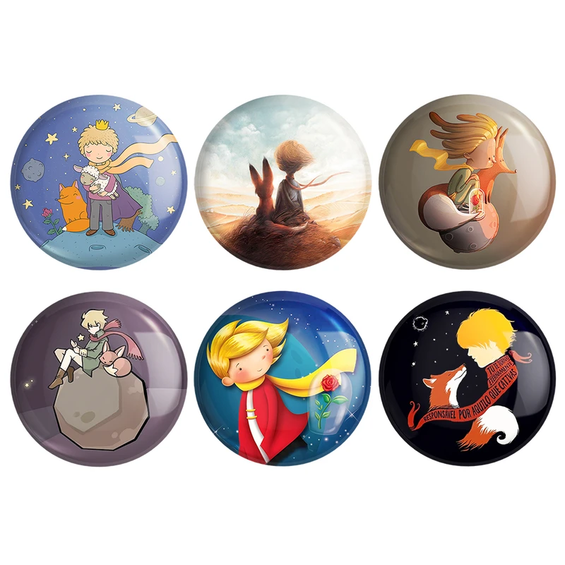 مگنت خندالو طرح شازده کوچولو کد 1648A مجموعه 6 عددی