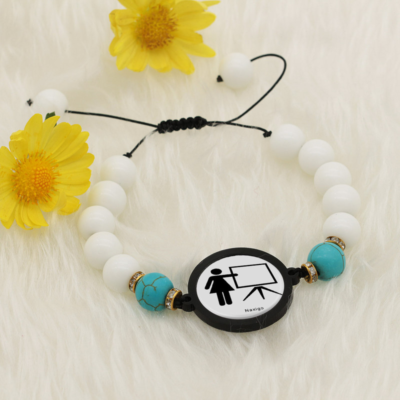دستبند زنانه ناکسیگو طرح آموزگار کد BR3988