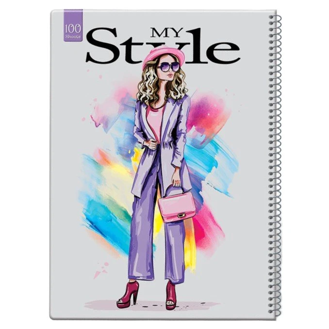 دفتر مشق 100 برگ مدل مای استایل کد MSD3