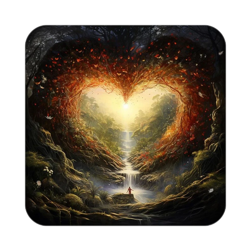 زیر لیوانی کاکتی مدل عاشقانه کد mp12742