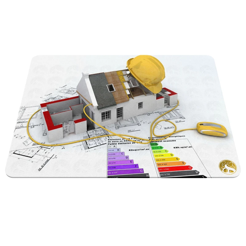 ماوس پد هومرو مدل A5394 طرح ساخت و ساز مهندسی