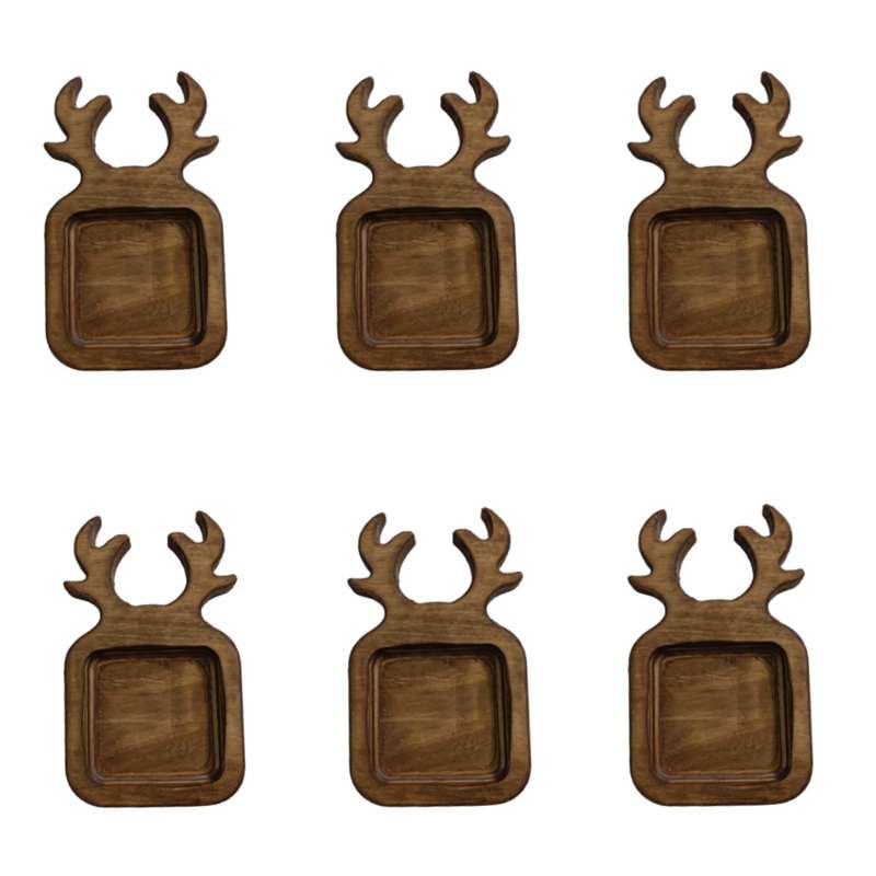 زیر لیوانی مدل شاخ گوزن بسته 6 عددی