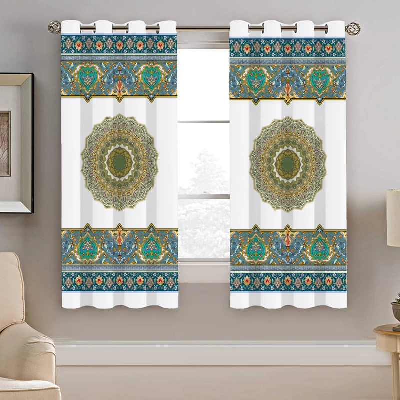 پرده نیروانا طرح سنتی مدل مخمل کد 4032 سایز 140×200 سانتی متر