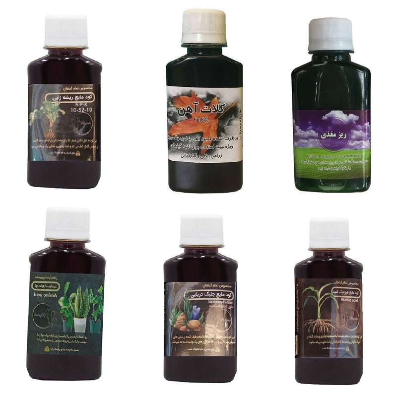 کود مایع فسفر ریشه زایی 10-52-10 و کلات آهن و ریز مغذی و امینواسید و کود جلبک دریایی و هیومیک اسید مدل life drop حجم 120 میلی لیتر کود مایع فسفر ریشه زایی 10-52-10 و کلات آهن و ریز مغذی و امینواسید و کود جلبک دریایی و هیومیک اسید مدل life drop حجم 120 میلی لیتر