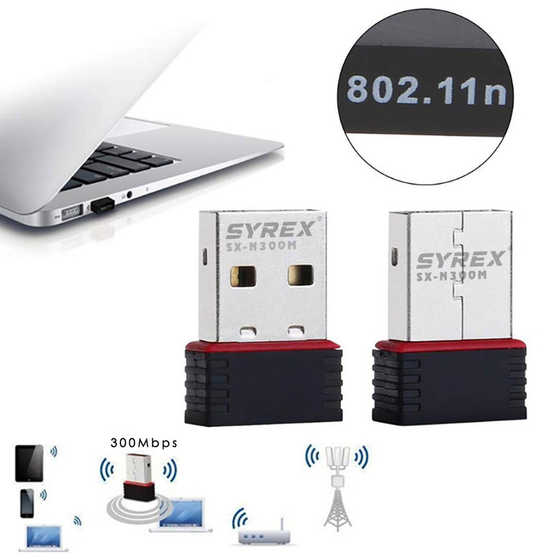 کارت شبکه بی سیم USB سایرکس مدل SX-N300M