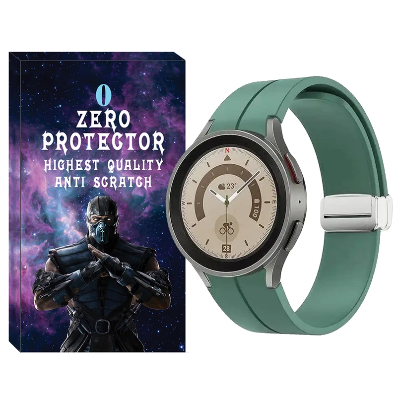 بند زیرو مدل Magnetic-ORG-ZR مناسب برای ساعت هوشمند سامسونگ Galaxy Watch 6 40mm / 6 44mm / Classic 43mm / Classic 47mm