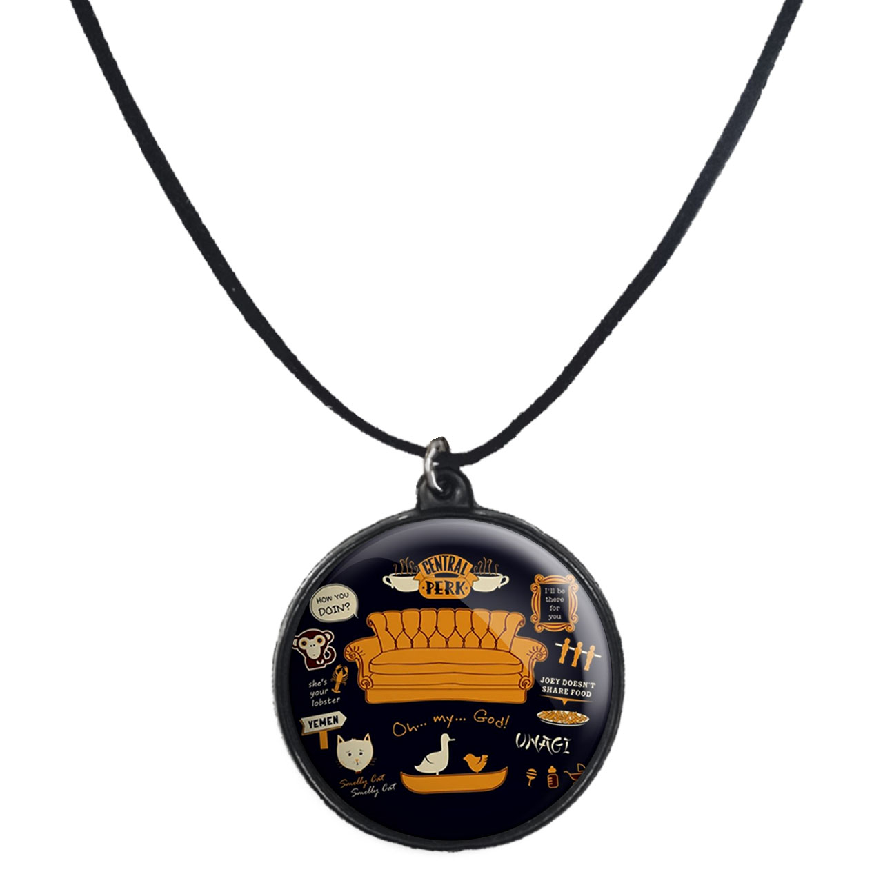 گردنبند پرمانه طرح فرندز کد pmb.18812 مدل دو طرفه