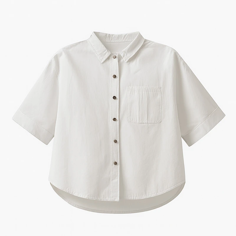 شومیز آستین سه ربع یقه انگلیسی زنانه مدل ساده کد IP58.1