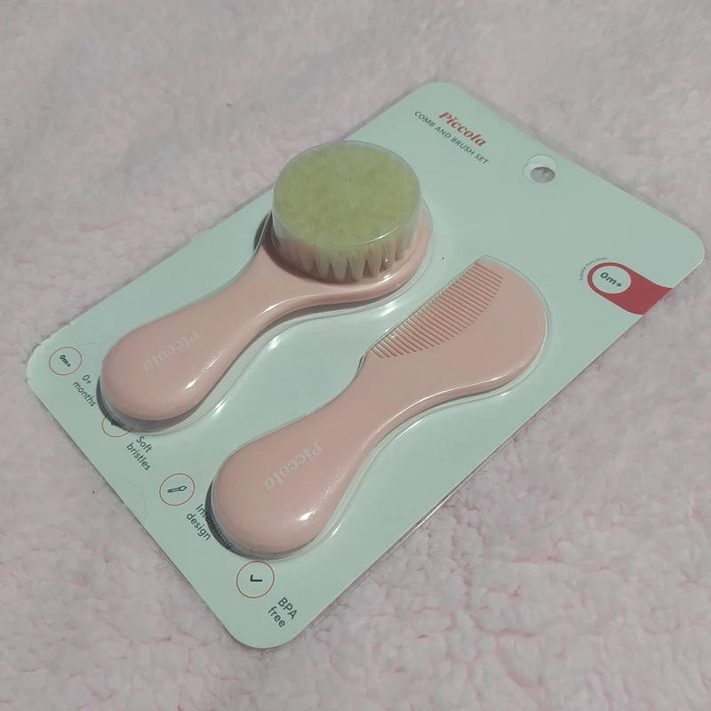 عکس شماره 3 : ست شانه و برس کودک پیکولا مدل natural type-2022