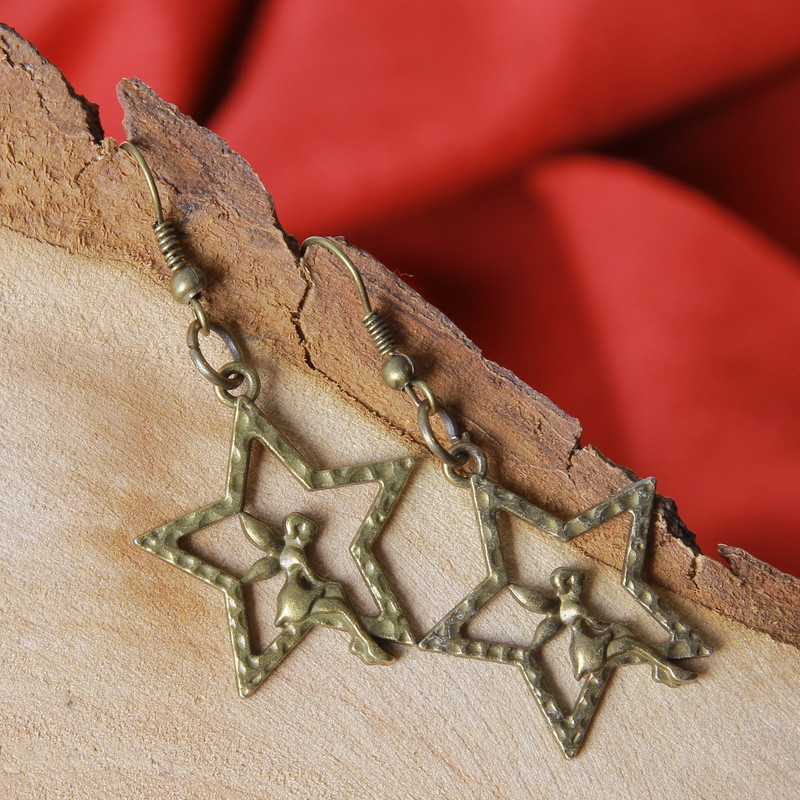 گوشواره دخترانه بازرگانی میلادی کد GZN_082