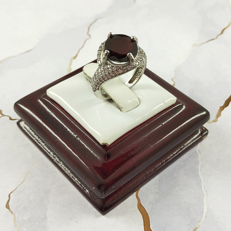 انگشتر نقره زنانه سلین کالا مدل یاقوت سرخ کد 46