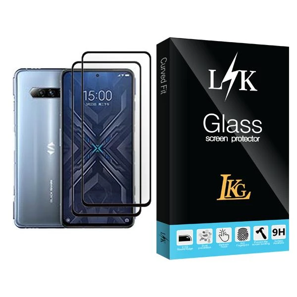 محافظ صفحه نمایش ال کا جی مدل LK Glass MIX002 مناسب برای گوشی موبایل شیائومی Black Shark 4 بسته دو عددی
