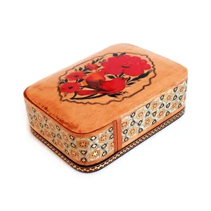 جاکارتی خاتم کاری طرح گل و مرغ مدل آهنربایی کد 01