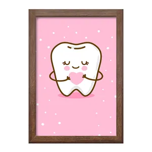 تابلو خندالو طرح دندان و دندان پزشکی کودکانه کد 36724
