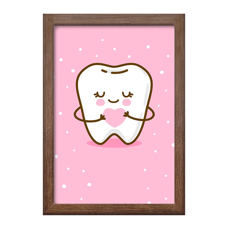 تابلو خندالو طرح دندان و دندان پزشکی کودکانه کد 36724