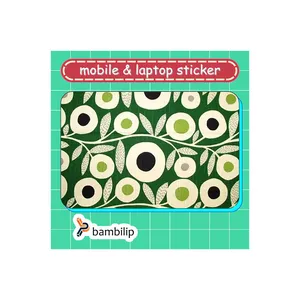 استیکر بامبیلیپ مدل کارت عابر طرح پترن گل مینیمال کد 3537788