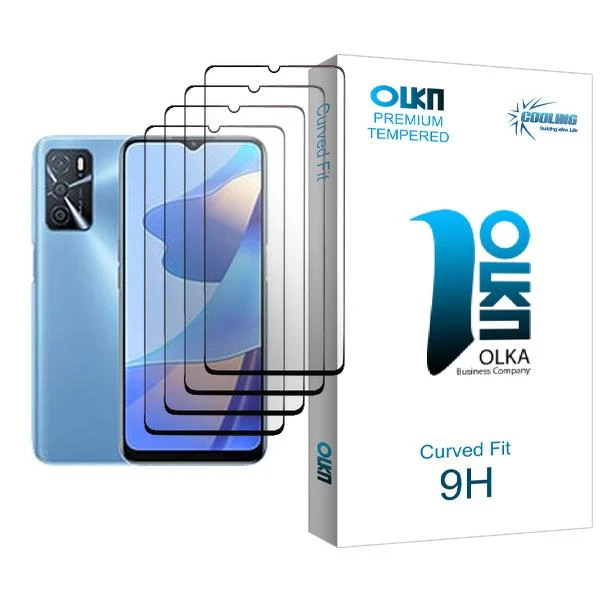 محافظ صفحه نمایش کولینگ مدل Olka Glass MIX004 مناسب برای گوشی موبایل اوپو A16 بسته چهار عددی