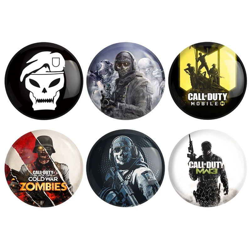مگنت خندالو طرح Call Of Duty کد 129B مجموعه 6 عددی
