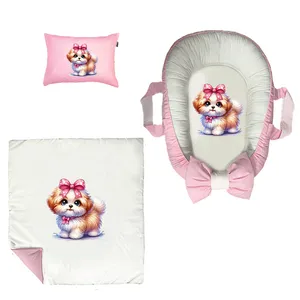 سرویس خواب 3 تکه نوزاد مدل سگ کوچولو کد DKBP96-set