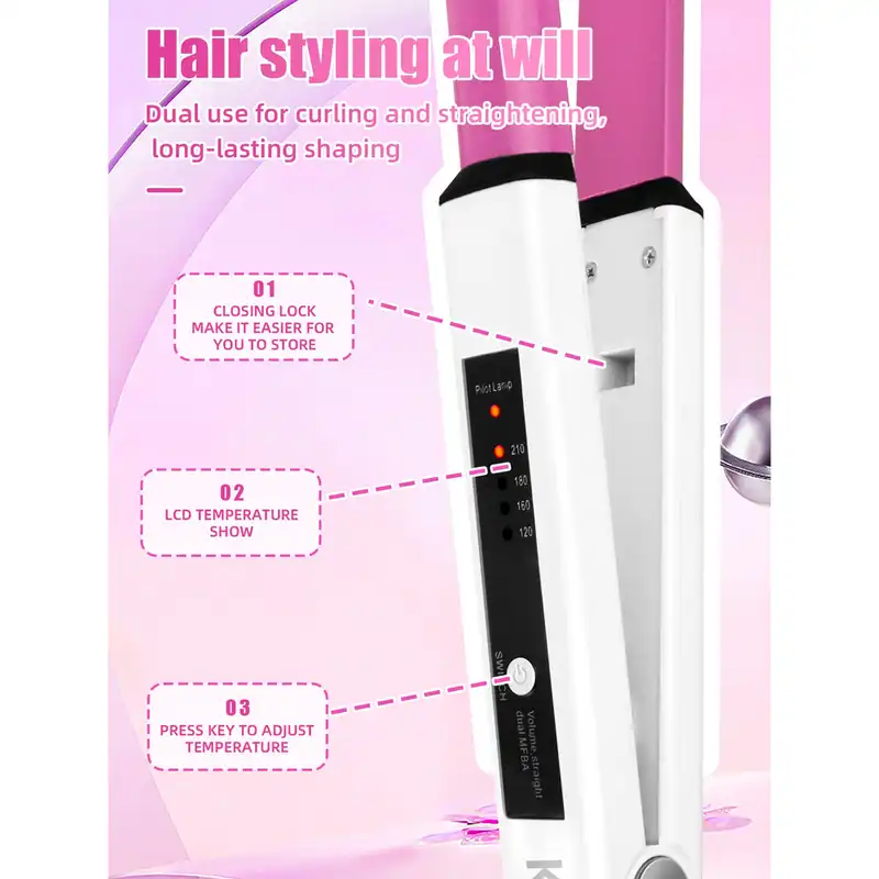 اتو و حالت دهنده ی مو کیمی مدل KM-1716