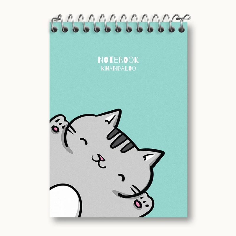 دفتر یادداشت 50 برگ خندالو مدل گربه کیوت کد N953