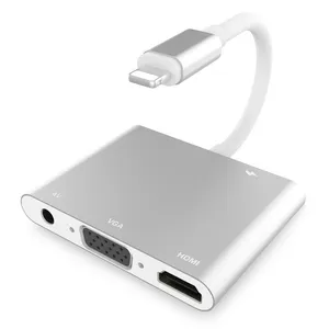 مبدل لایتنینگ به HDMI /VGA/AV مدل 7585C