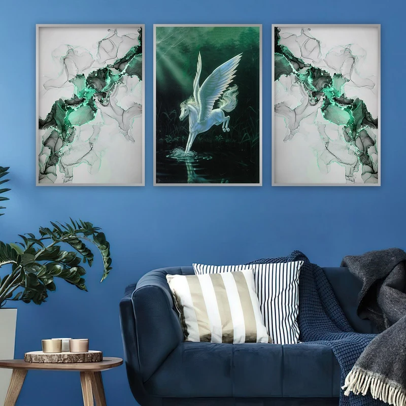 تابلو بکلیت طرح یونیکورن مدل شاین اکلیلی SI-762 مجموعه 3 عددی