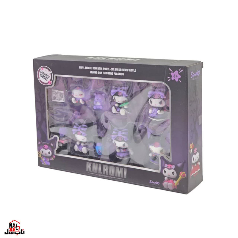 فیگور ناب سل مدل کرومی کیوت مجموعه 10 عددی ارتفاع 6 سانتی متر KUROMI