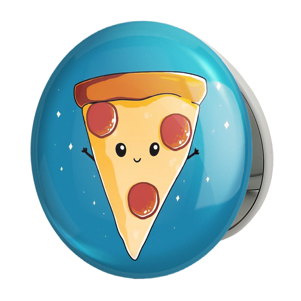 آینه جیبی خندالو طرح پیتزا مدل تاشو کد 5367 
