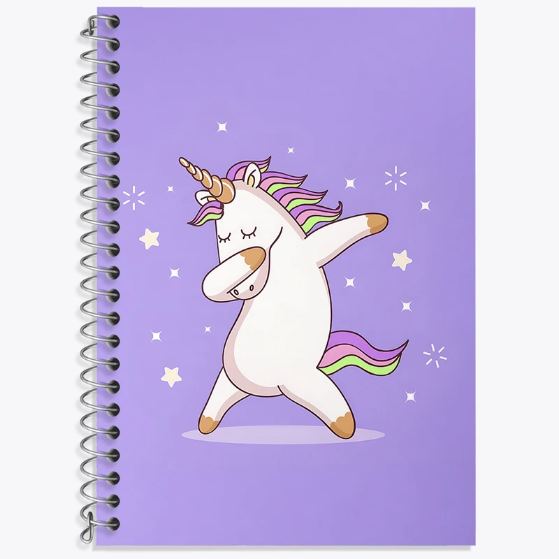 دفتر نت موسیقی 50 برگ خندالو طرح اسب تک شاخ کد N3290