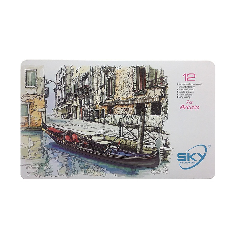مداد رنگی 12 رنگ اسکای مدل Artists کد 200