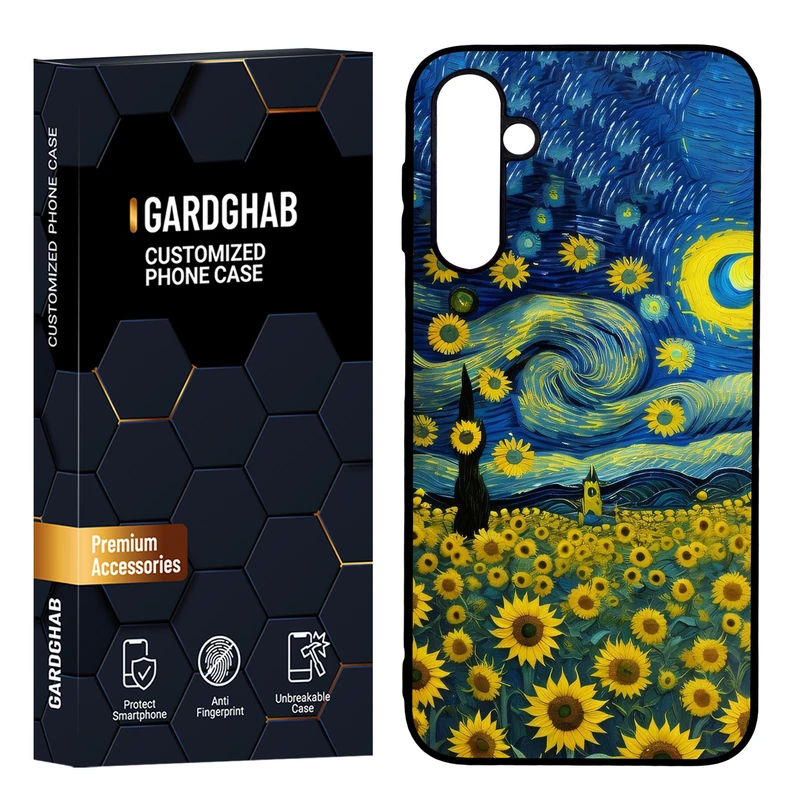   کاور گارد قاب مدل پشت گلس هنری مناسب برای گوشی موبایل سامسونگ Galaxy A24