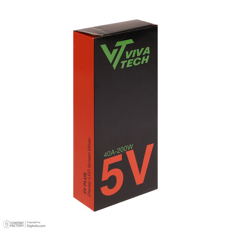 آداپتور 5 ولت 40 آمپر ویوا تک مدل سوئیچینگ VTF5-40A