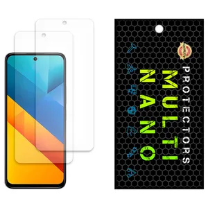 Anti-reflective Multi Nano Screen Protector Model X-S2M Suitable for Xiaomi Poco M6 Mobile Phone, Pack of 2