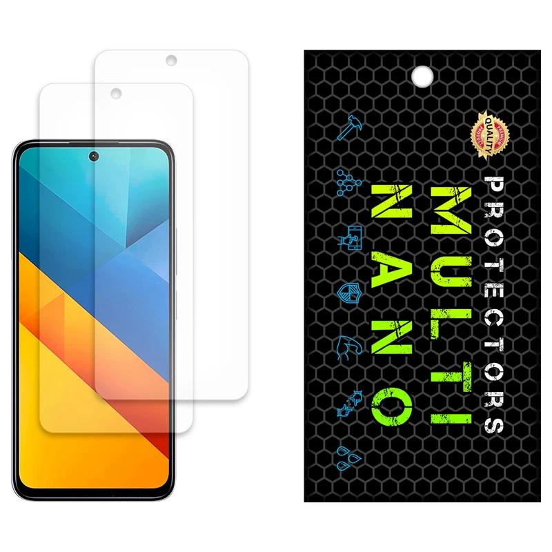 محافظ صفحه نمایش مات مولتی نانو مدل X-S2M مناسب برای گوشی موبایل شیائومی Poco M6 4G بسته دو عددی
